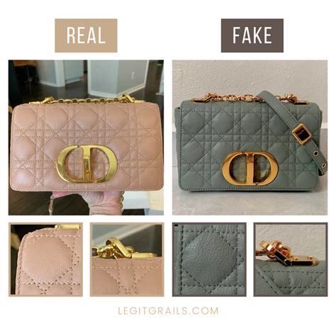 dior caro real vs fake|Dior bag fake.